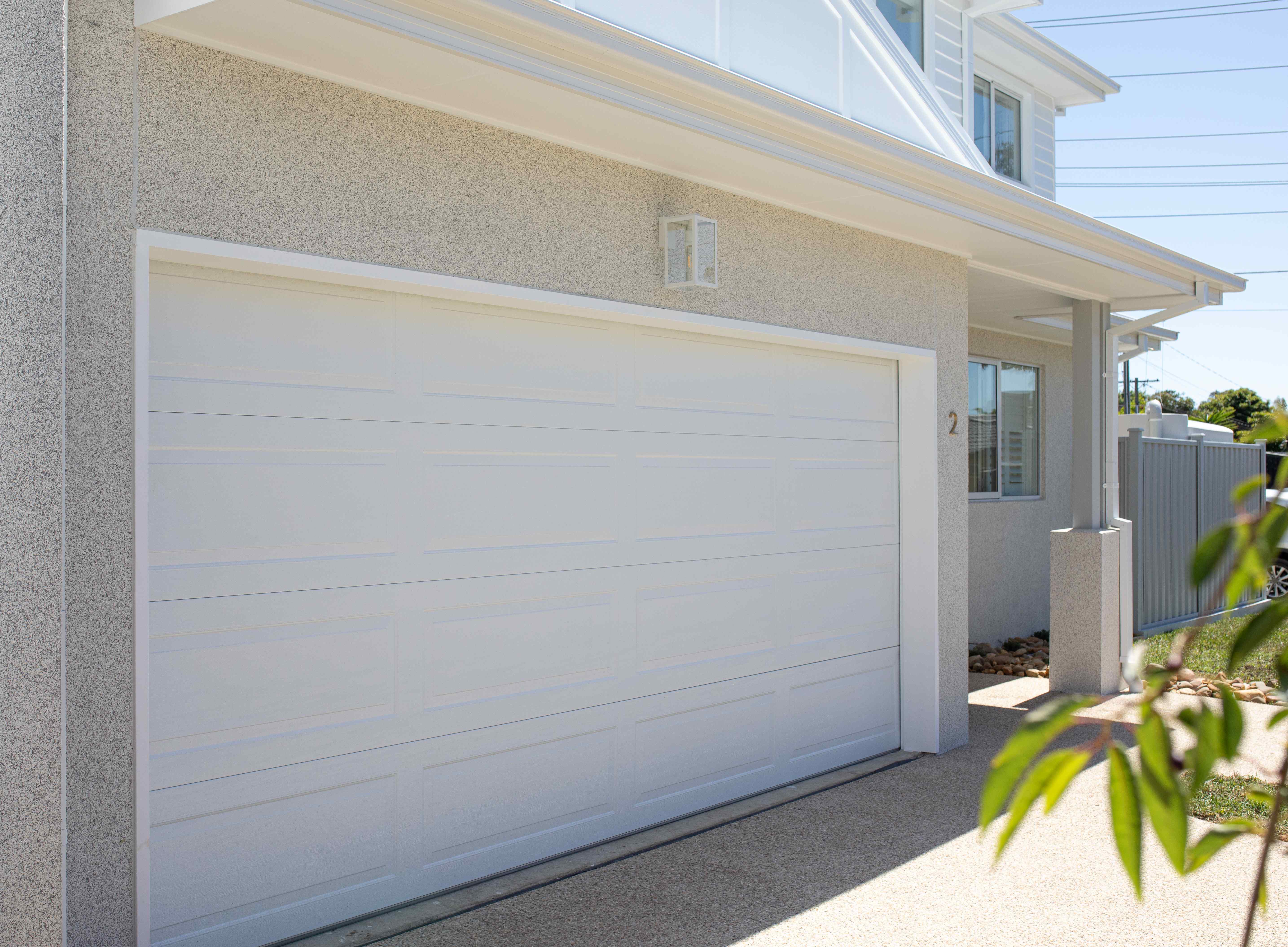 Modern residential building with textured Featherstone exterior