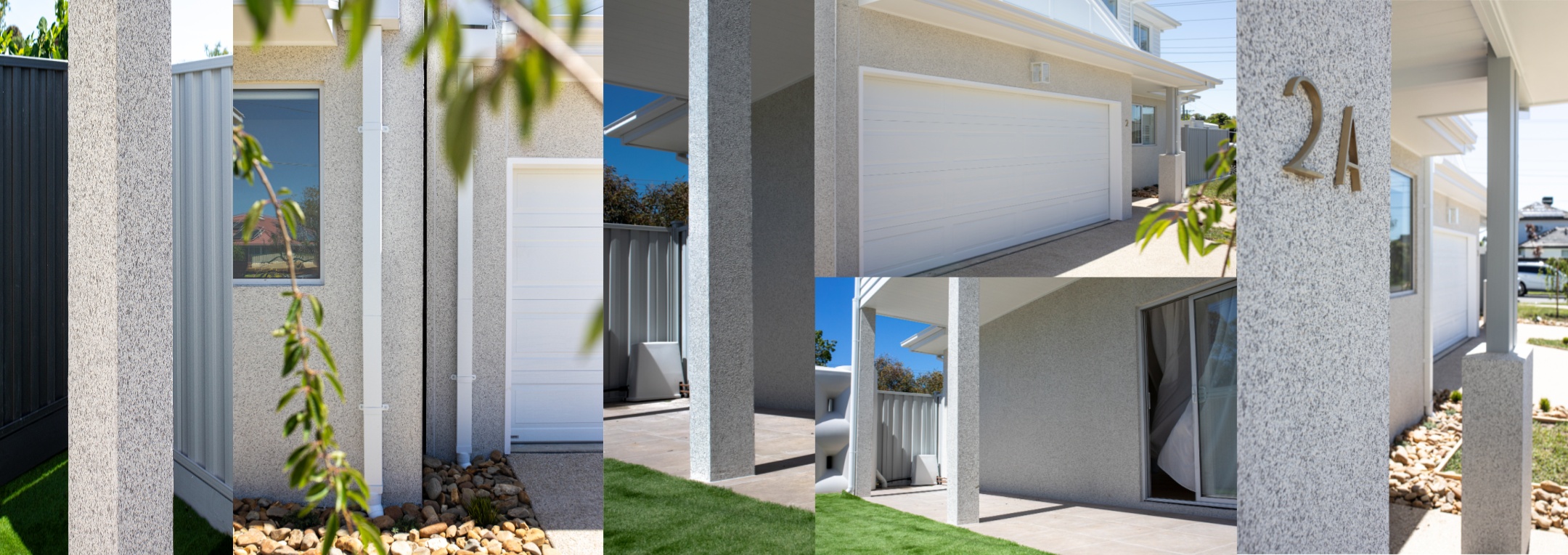 Featherstone rendering products showcased on modern residential properties