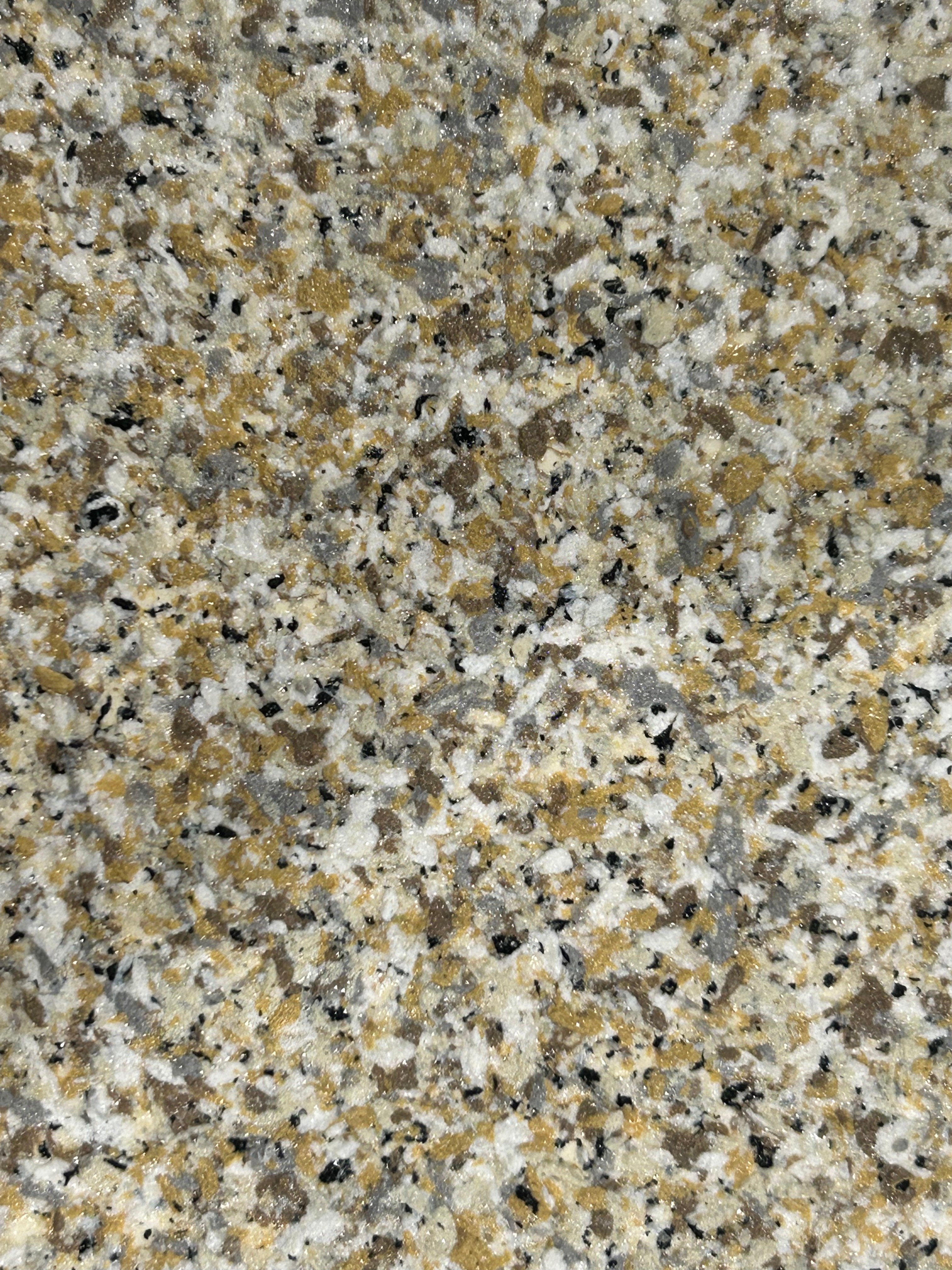 Featherstone Prestige Kesariya Finish - Warm golden tones with mixed aggregate